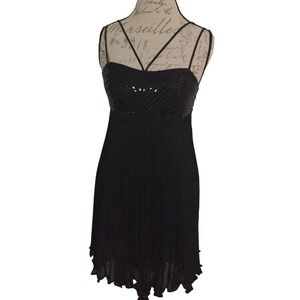 Nouveau Sequins Dress Evening Collection Black Sz6